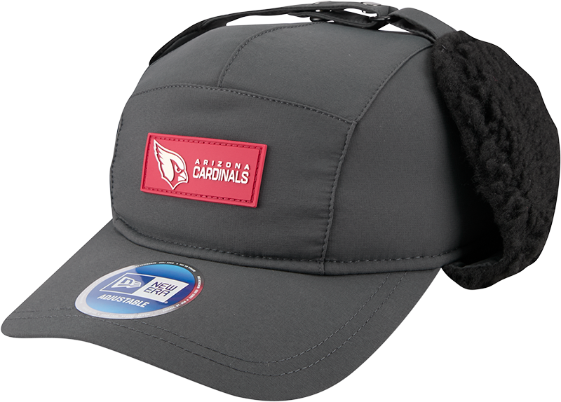 Arizona Cardinals 2025 Sideline Cold Weather Steel Clouds Runner Dogear Adjustable Hat