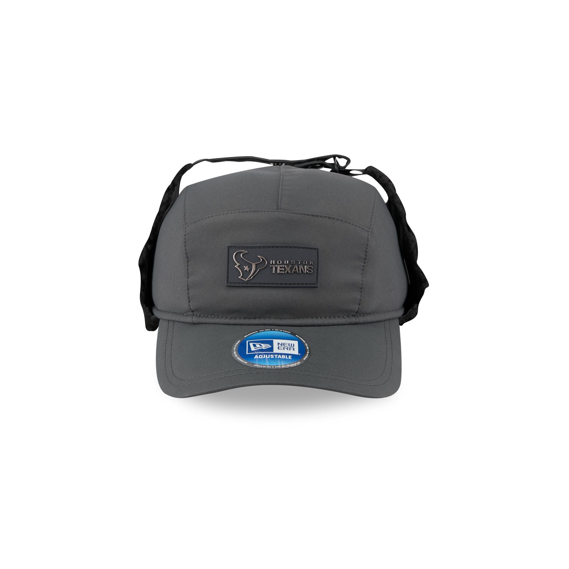 Houston Texans 2025 Sideline Cold Weather Steel Clouds Runner Dogear Adjustable Hat
