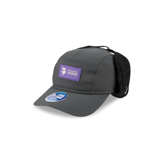 Minnesota Vikings 2025 Sideline Cold Weather Steel Clouds Runner Dogear Adjustable Hat - New Era Cap