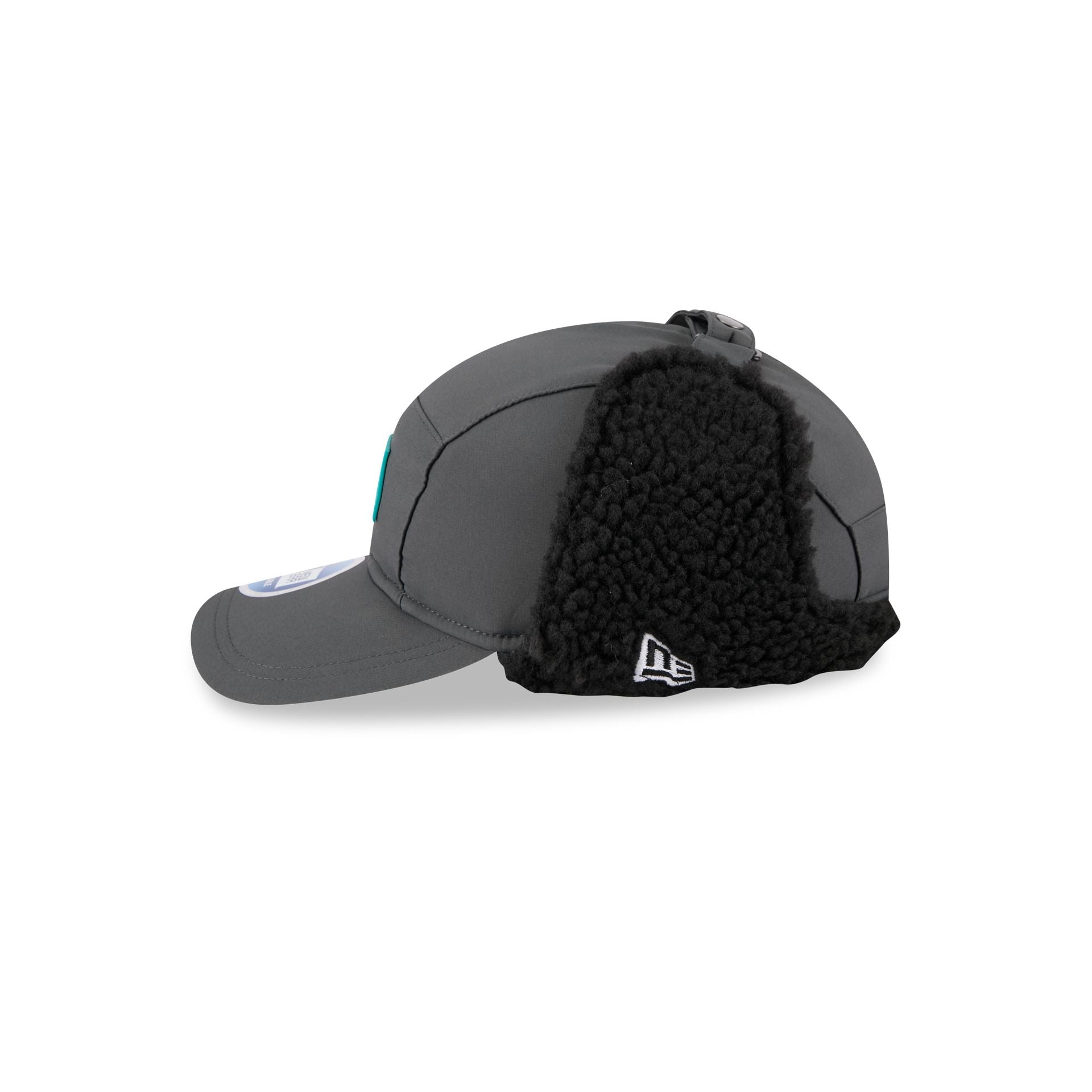 Miami Dolphins 2025 Sideline Cold Weather Steel Clouds Runner Dogear Adjustable Hat