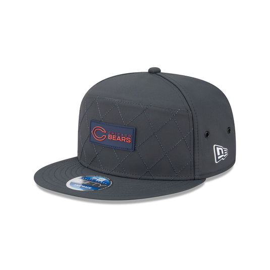 Chicago Bears 2025 Sideline Cold Weather Steel Clouds Split Panel 9FIFTY Snapback Hat - New Era Cap