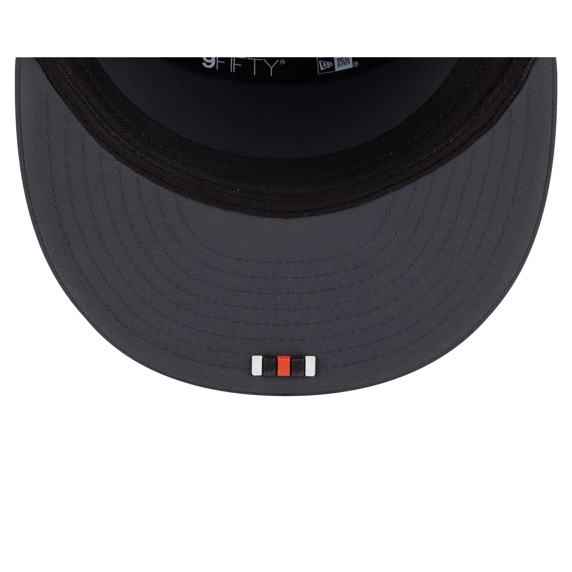 Cincinnati Bengals 2025 Sideline Cold Weather Steel Clouds Split Panel 9FIFTY Snapback Hat