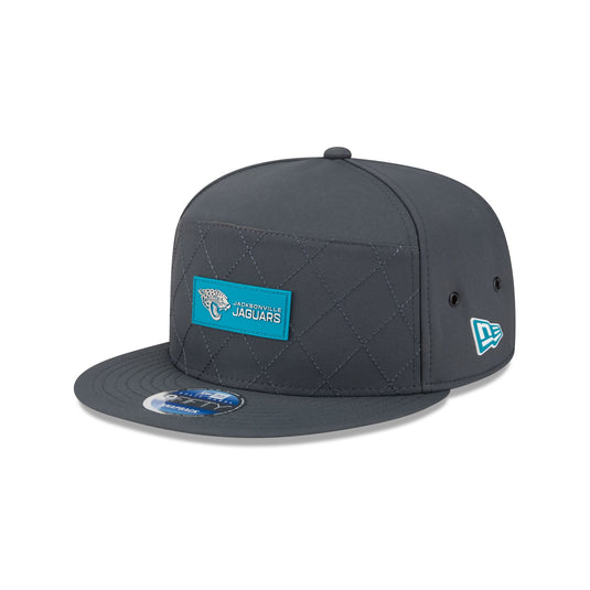 Jacksonville Jaguars 2025 Sideline Cold Weather Steel Clouds Split Panel 9FIFTY Snapback Hat - New Era Cap