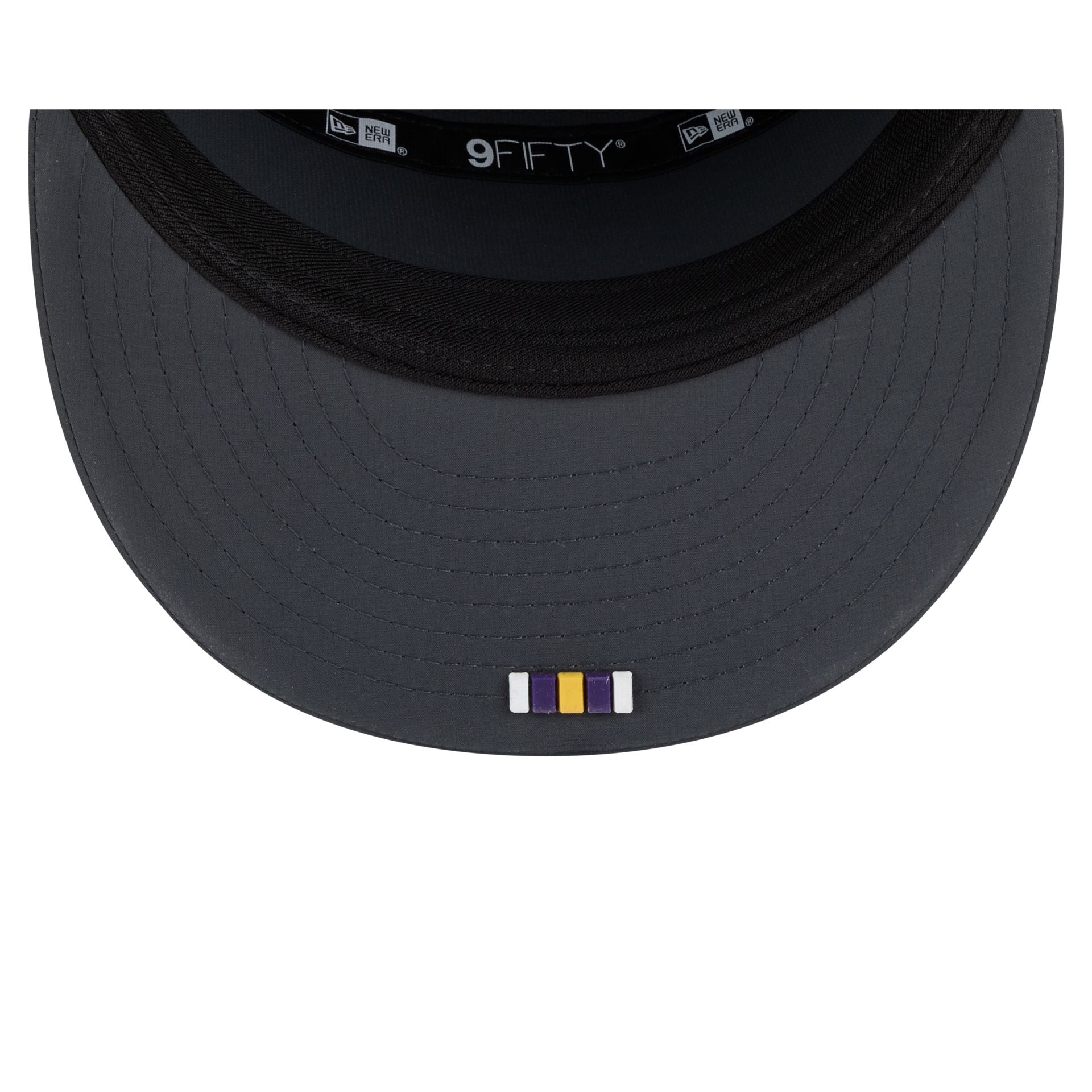 Minnesota Vikings 2025 Sideline Cold Weather Steel Clouds Split Panel 9FIFTY Snapback Hat