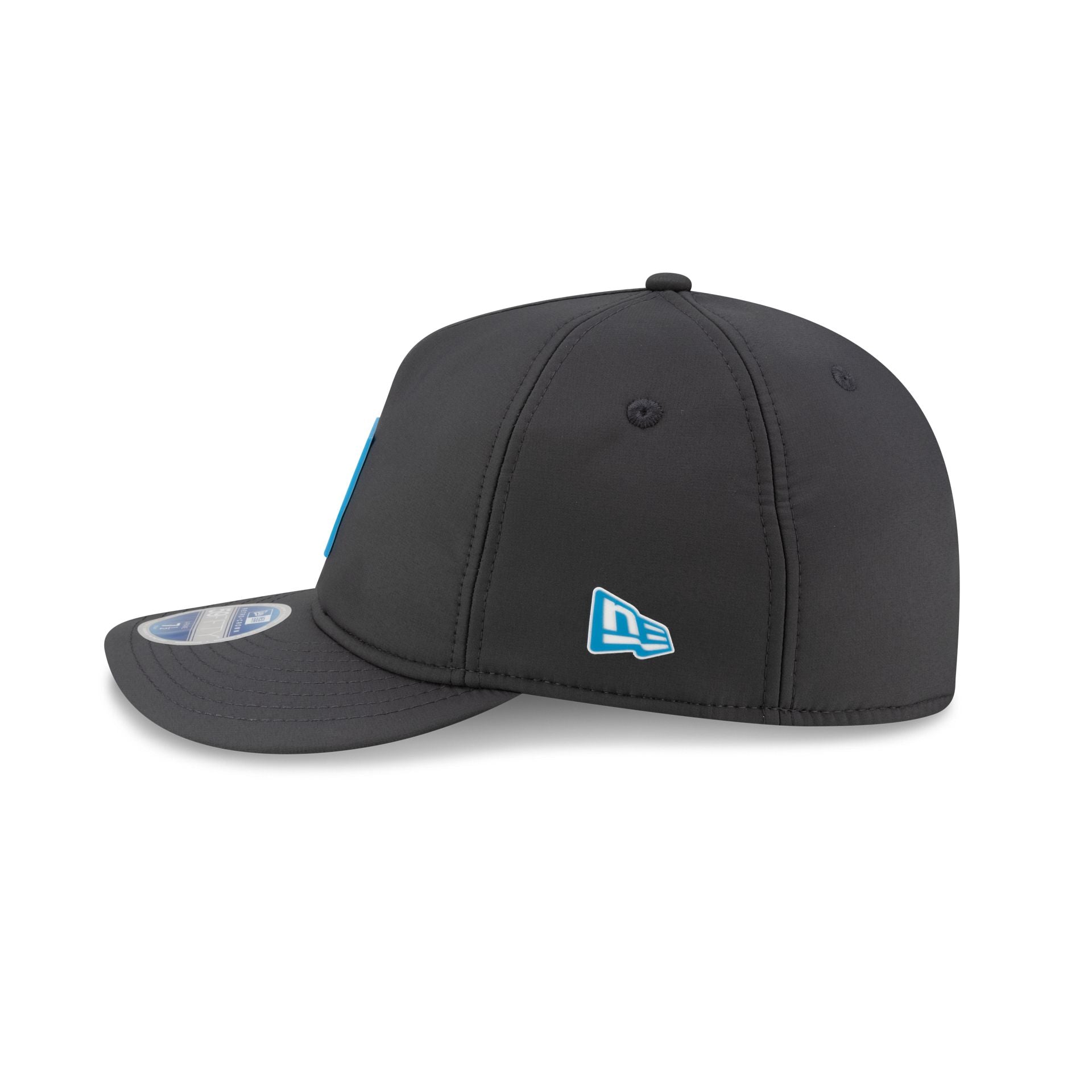Carolina Panthers 2025 Sideline Cold Weather Steel Clouds Retro Crown 59FIFTY A-Frame Fitted Hat