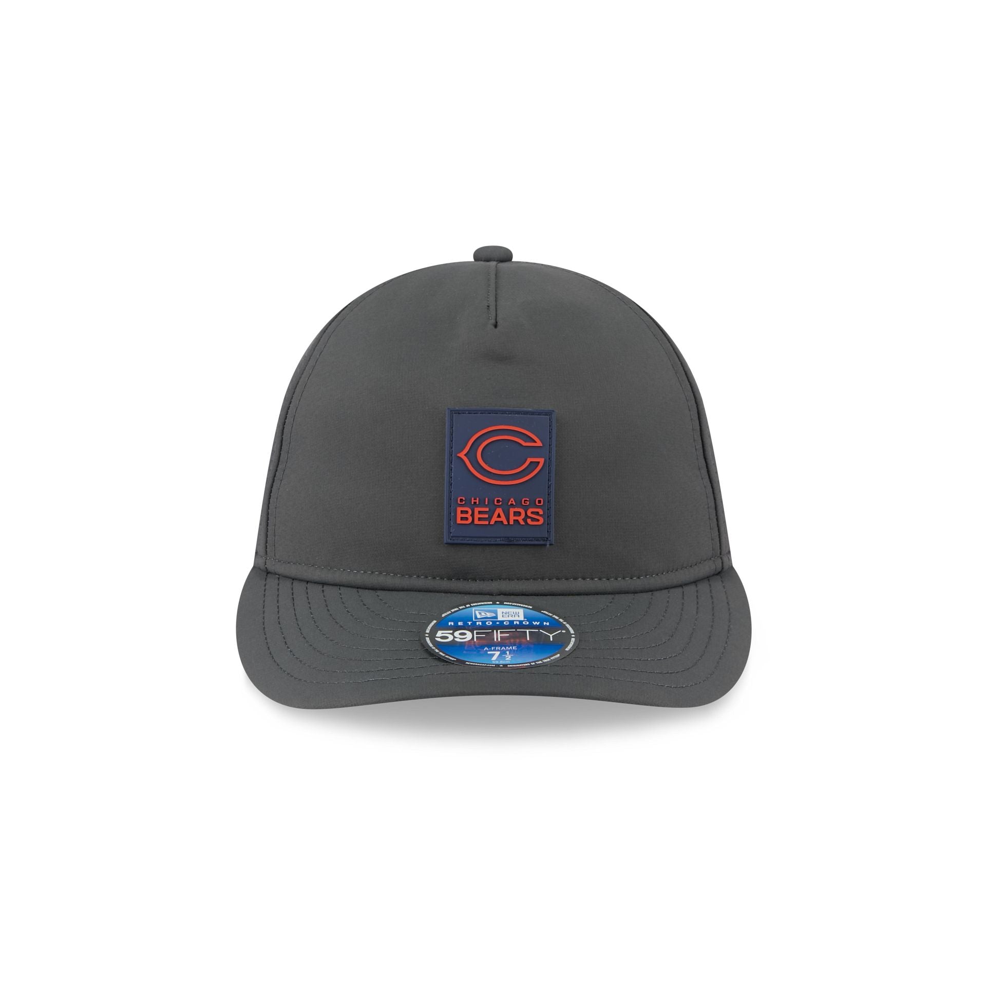 Chicago Bears 2025 Sideline Cold Weather Steel Clouds Retro Crown 59FIFTY A-Frame Fitted Hat