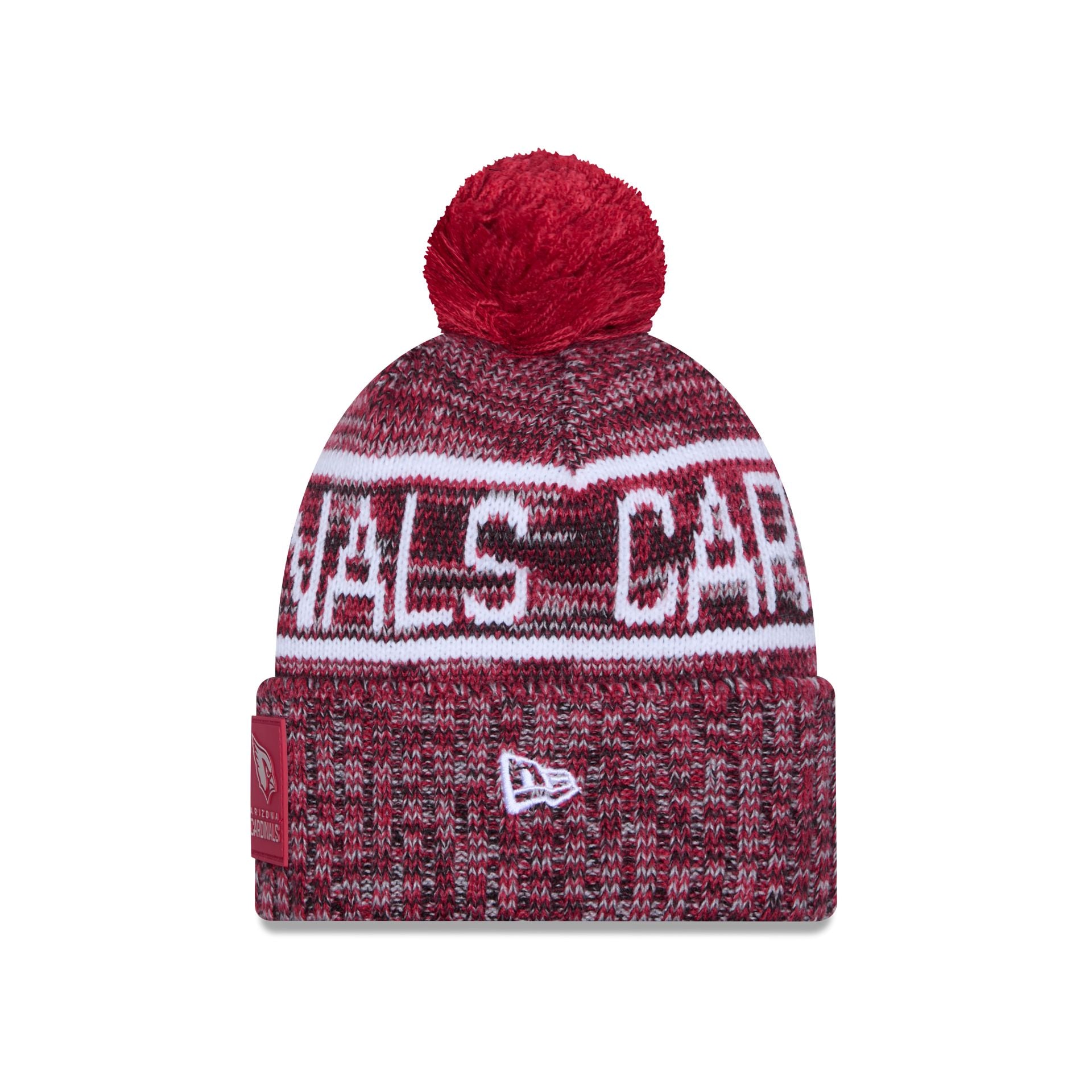Arizona Cardinals 2025 Sideline Cold Weather Pom Knit Hat