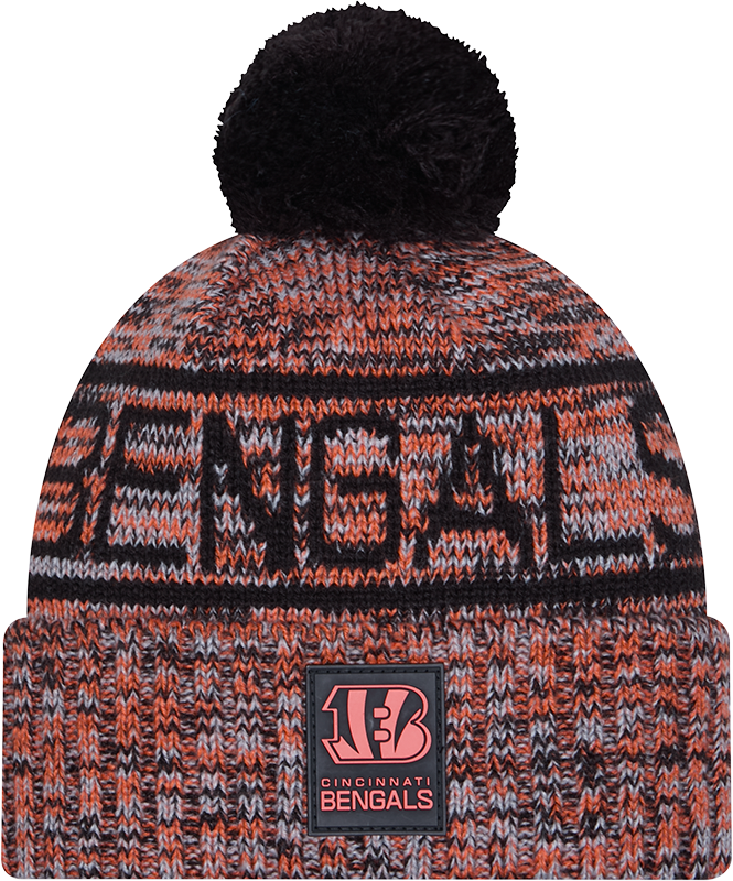 Cincinnati Bengals 2025 Sideline Cold Weather Pom Knit Hat