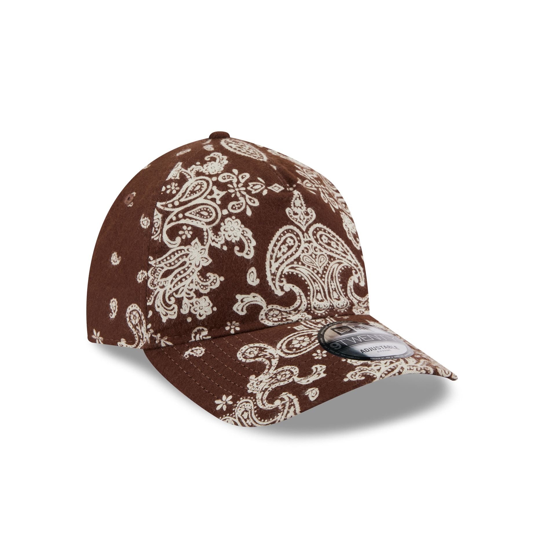 New Era Cap Brown Paisley 9TWENTY A-Frame Strapback Hat