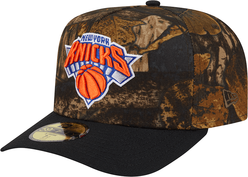 New York Knicks Ripstop Camo 59FIFTY A-Frame Fitted Hat