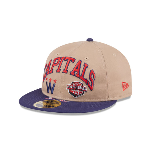 Washington Capitals Camel Retro Crown 59FIFTY Fitted Hat - New Era Cap