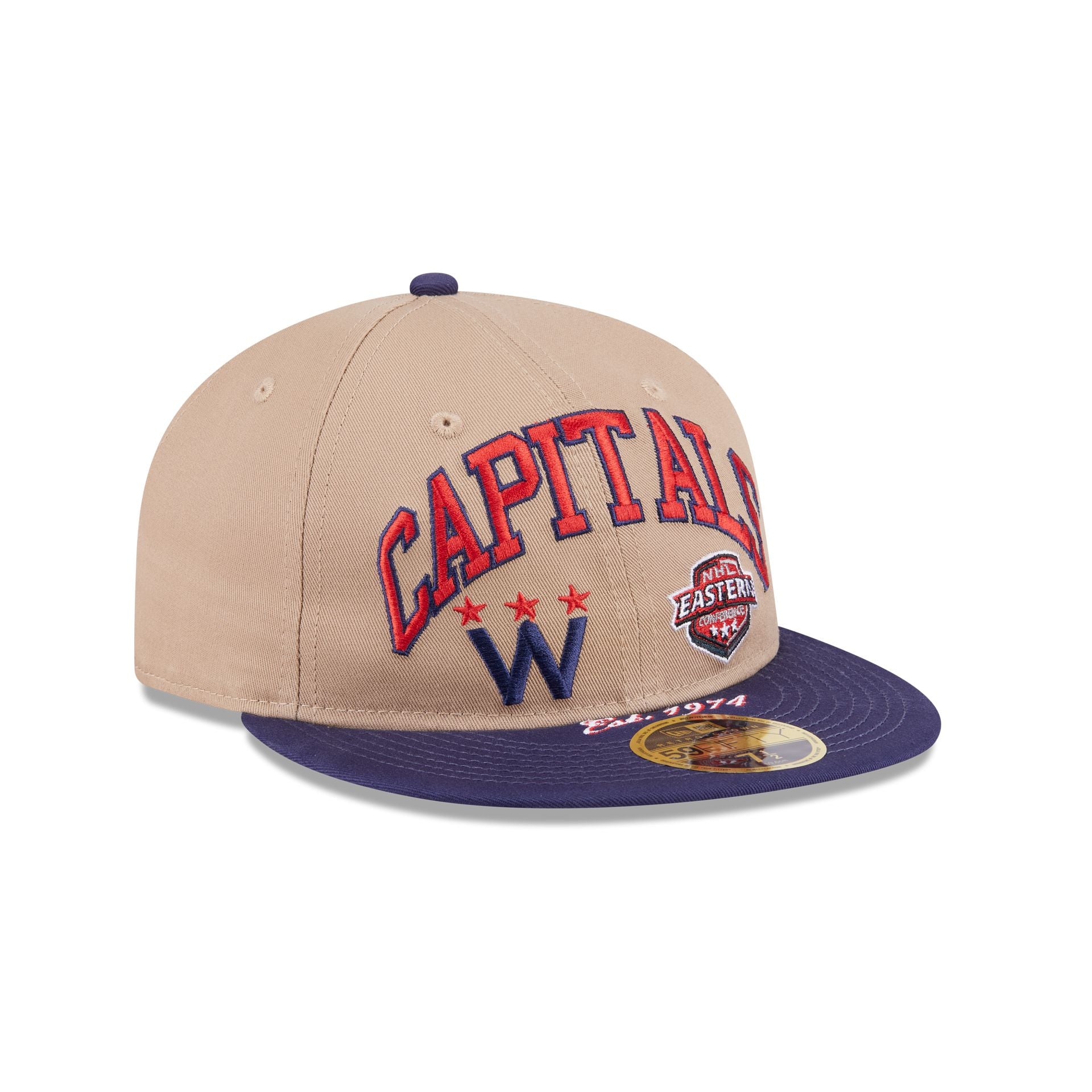 Washington Capitals Camel Retro Crown 59FIFTY Fitted Hat