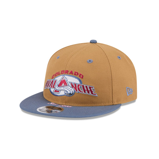 Colorado Avalanche Wheat Retro Crown 9FIFTY Snapback Hat - New Era Cap