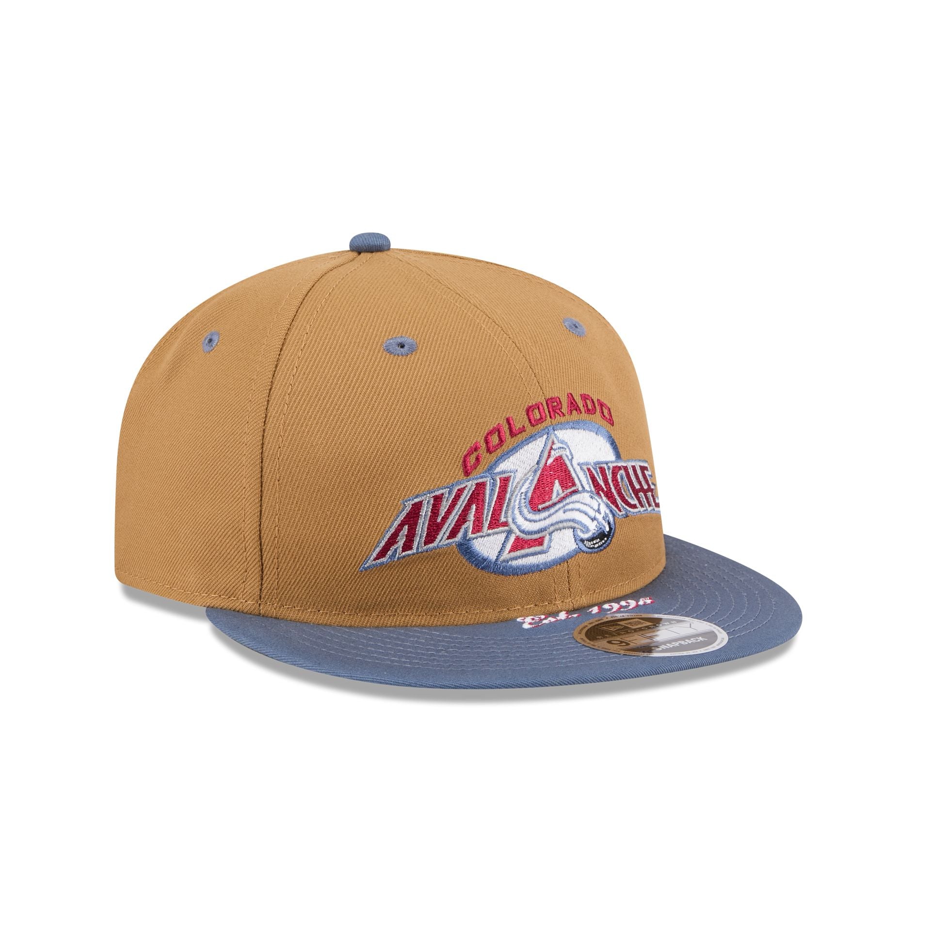 Colorado Avalanche Wheat Retro Crown 9FIFTY Snapback Hat