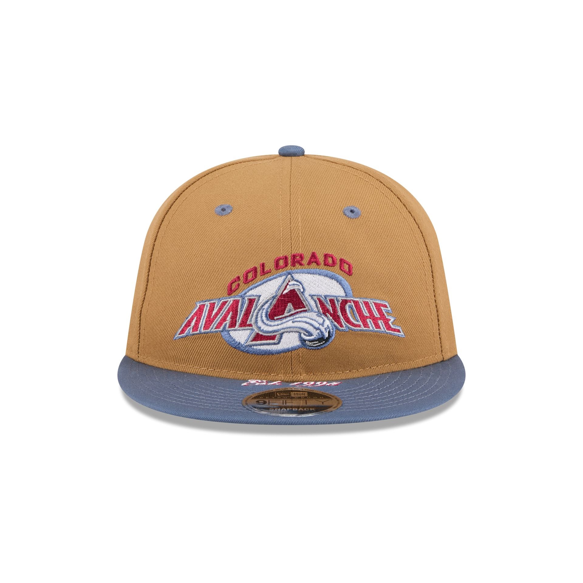 Colorado Avalanche Wheat Retro Crown 9FIFTY Snapback Hat