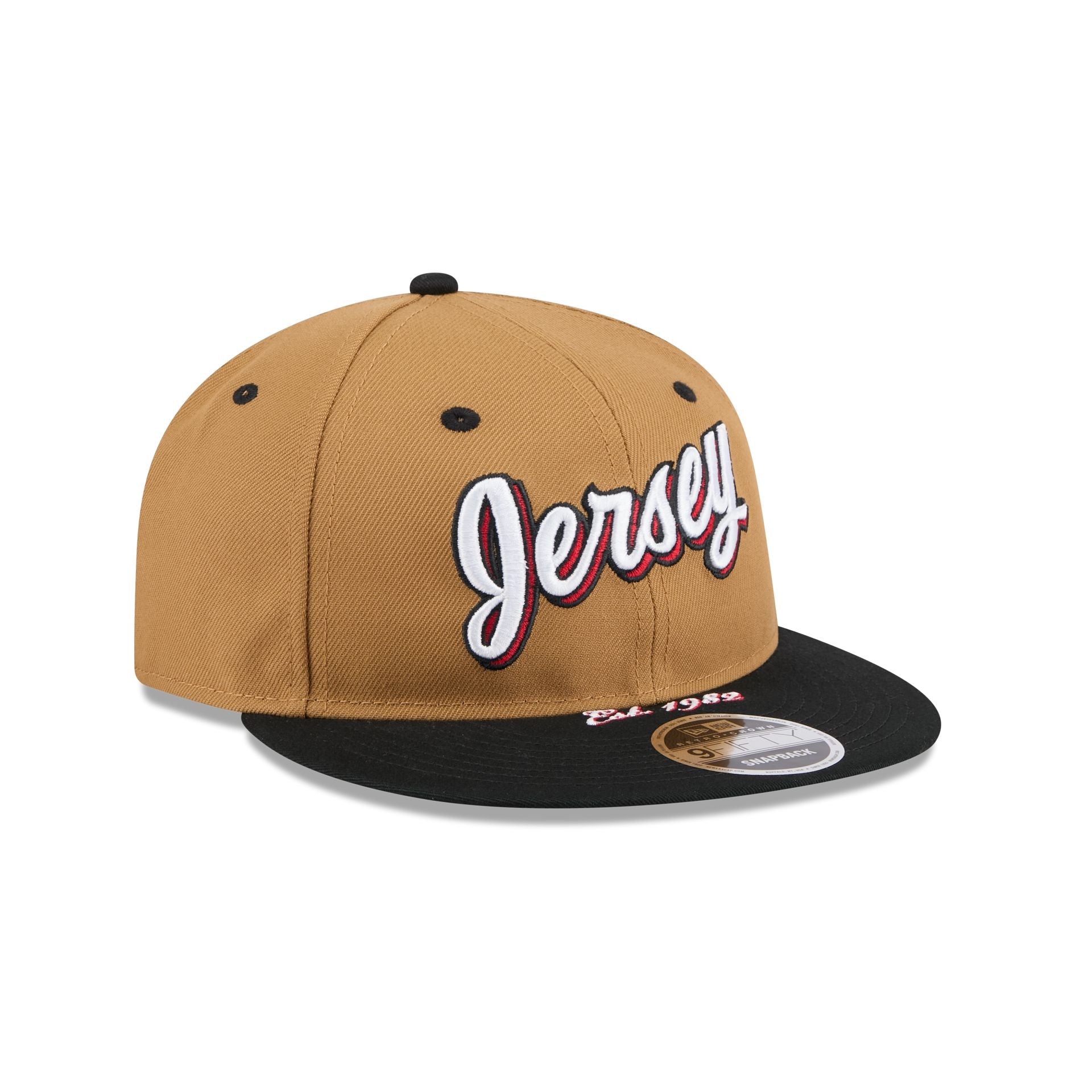 New Jersey Devils Wheat Retro Crown 9FIFTY Snapback Hat