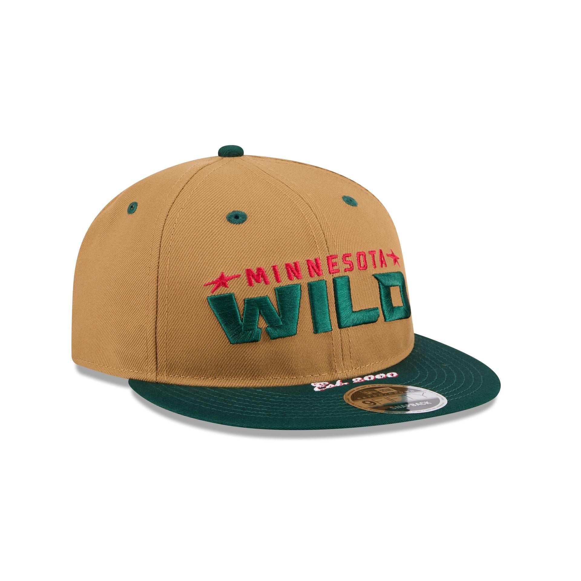 Minnesota Wild Wheat Retro Crown 9FIFTY Snapback Hat
