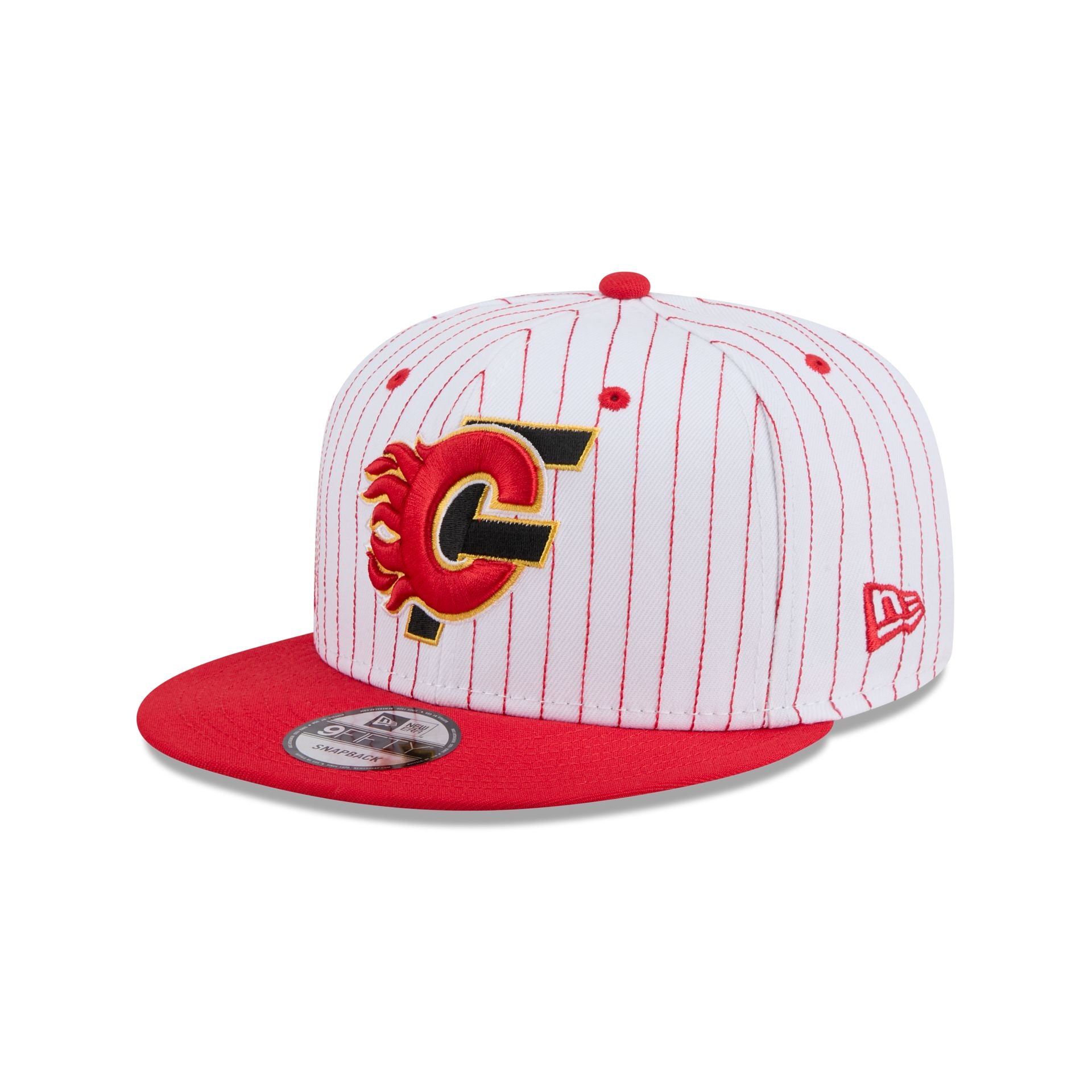 Calgary Flames Deceptor Pinstripe 9FIFTY Snapback Hat
