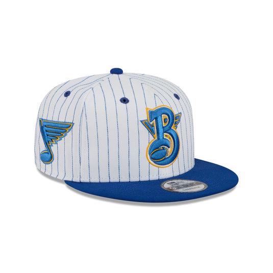St. Louis Blues Deceptor Pinstripe 9FIFTY Snapback Hat - New Era Cap