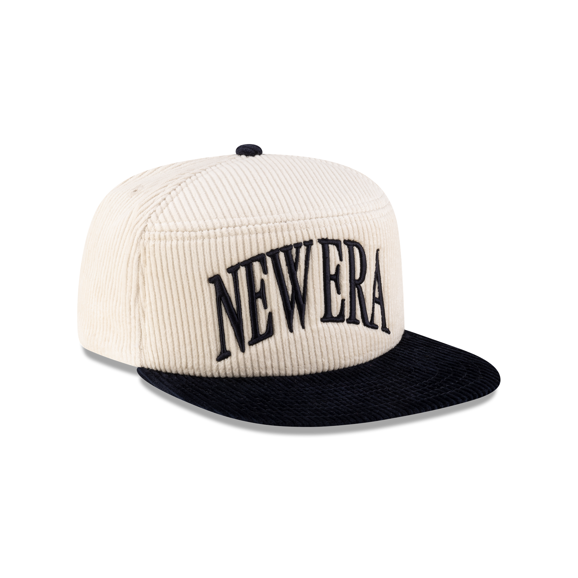 New Era Branded Paragon Corduroy Chrome White Split Panel 9FIFTY Snapback Hat