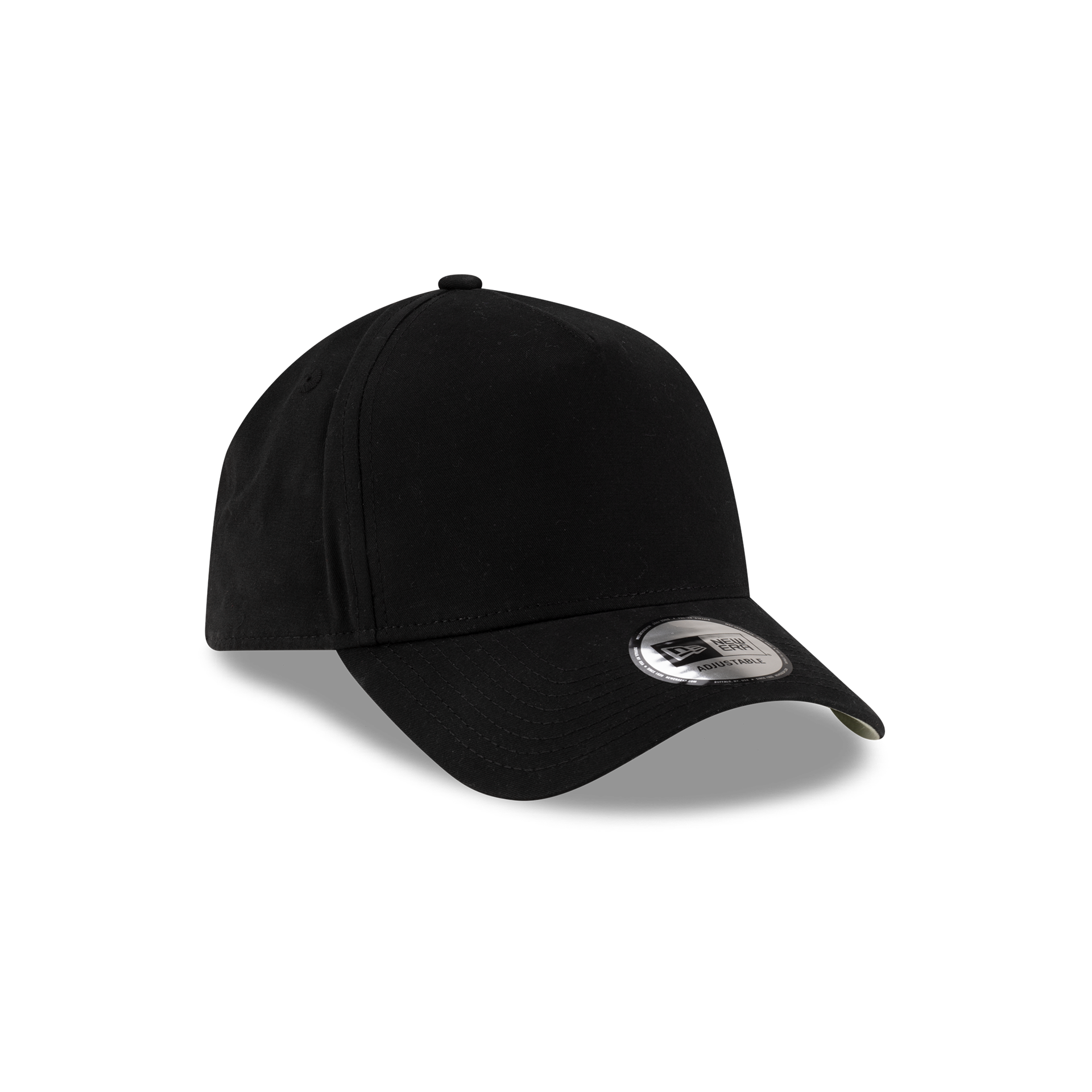 New Era Branded High Twist Black 9FORTY A-Frame Adjustable Hat