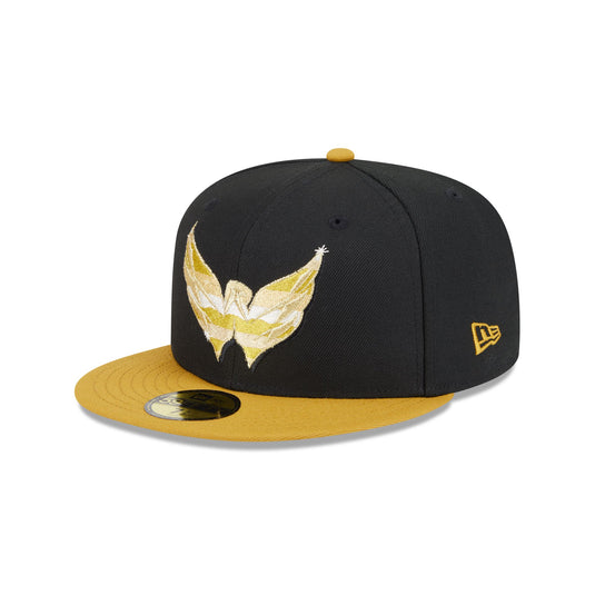 Washington Capitals Metallic Gold Logo 59FIFTY Fitted Hat - New Era Cap