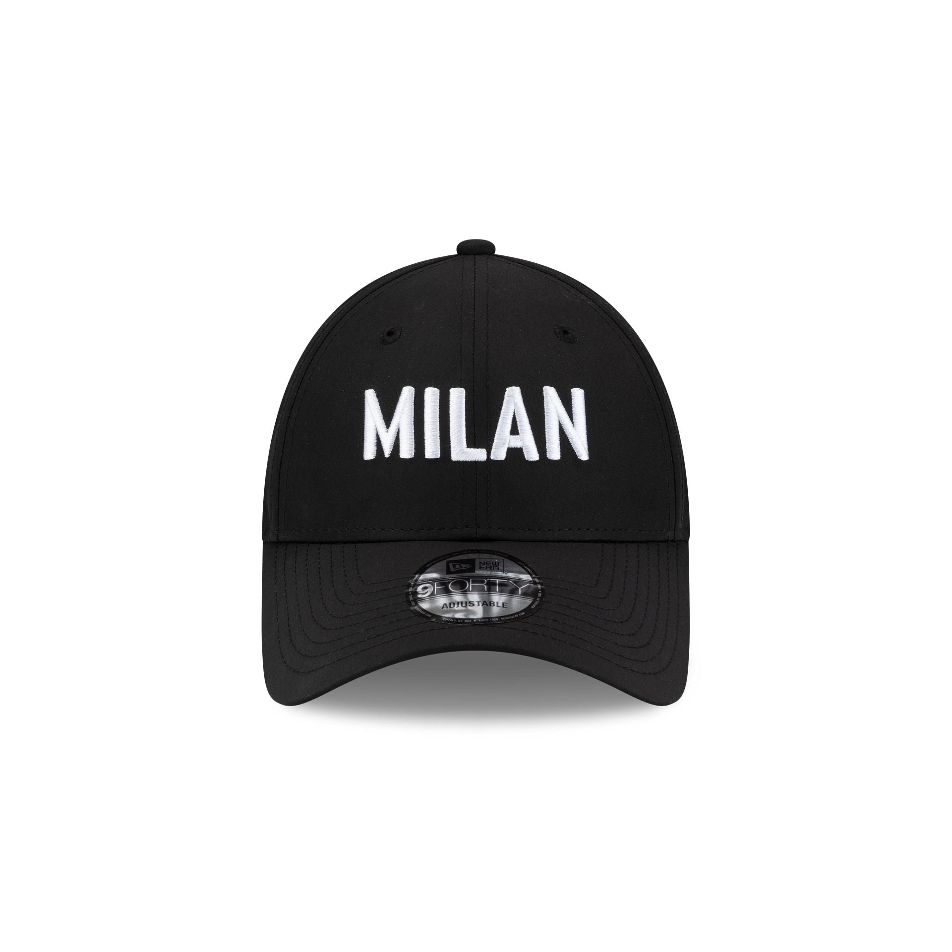 AC Milan Wordmark Black 9FORTY Adjustable Hat