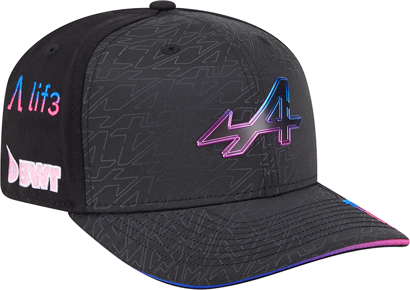 BWT Alpine F1 Team 2025 Las Vegas Race Special Pierre Gasly 9SEVENTY Stretch-Snap Hat
