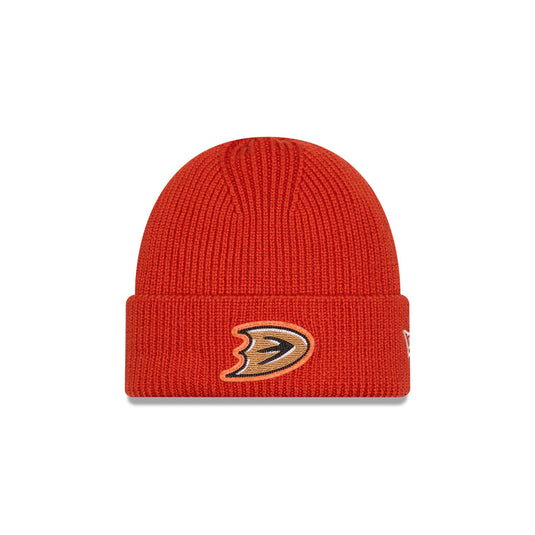 Anaheim Ducks Short Skull Cuff Knit Beanie Hat - New Era Cap