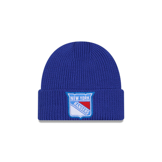 New York Rangers Short Skull Cuff Knit Beanie Hat - New Era Cap