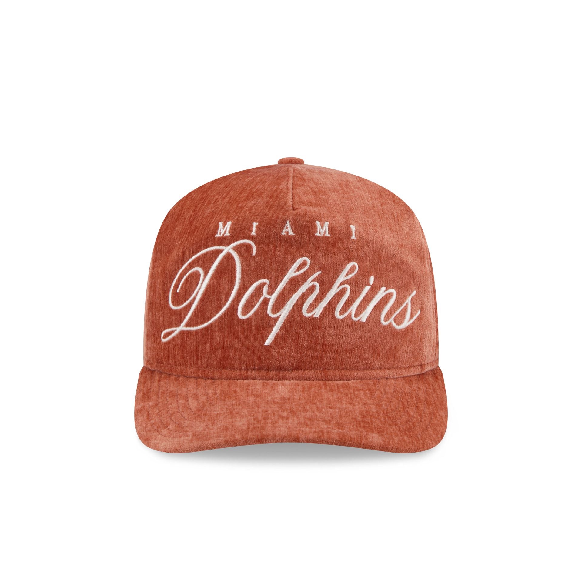 Miami Dolphins Velvet Team Script 19TWENTY Adjustable Hat