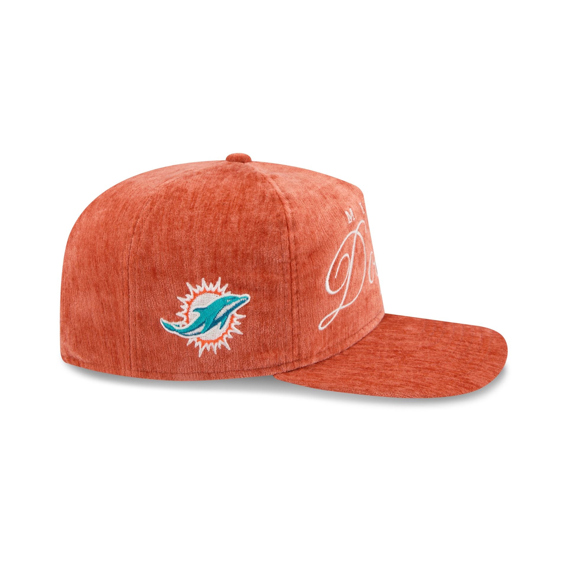 Miami Dolphins Velvet Team Script 19TWENTY Adjustable Hat
