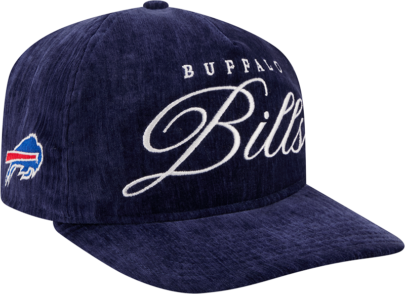 Buffalo Bills Velvet Team Script 19TWENTY Adjustable Hat