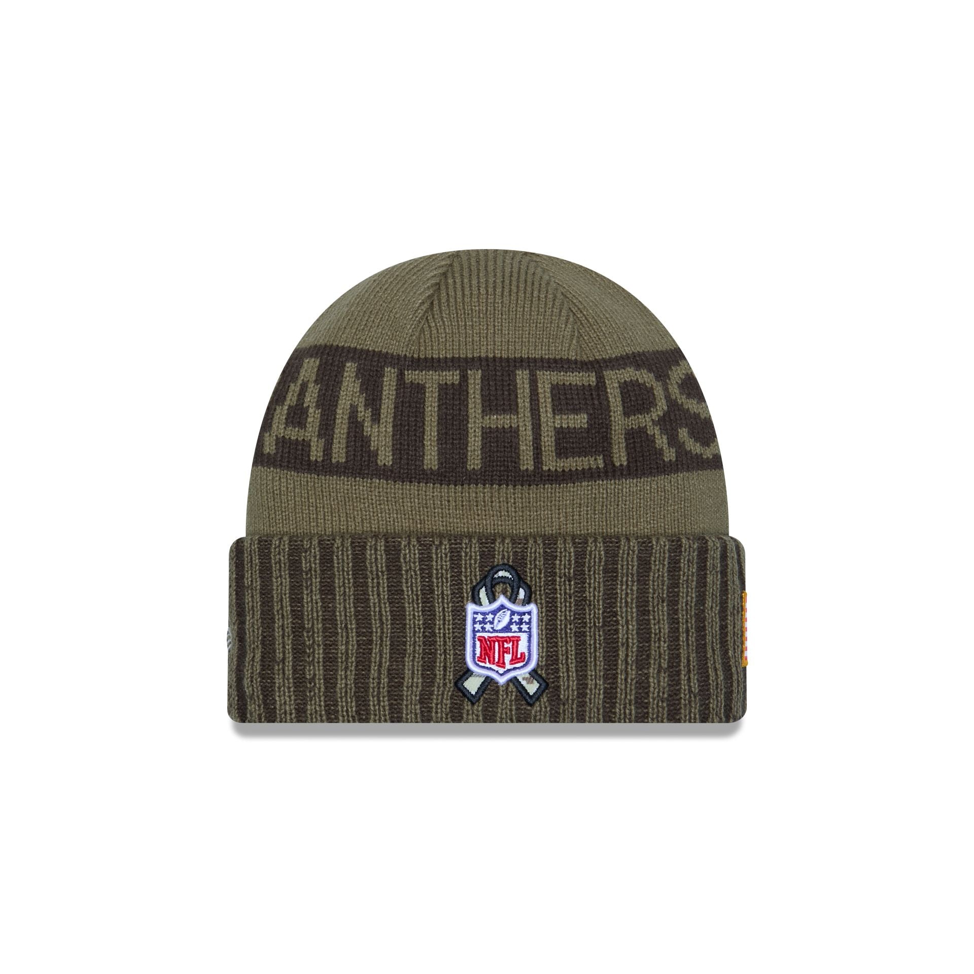Carolina Panthers 2025 Salute to Service Cuff Knit Hat