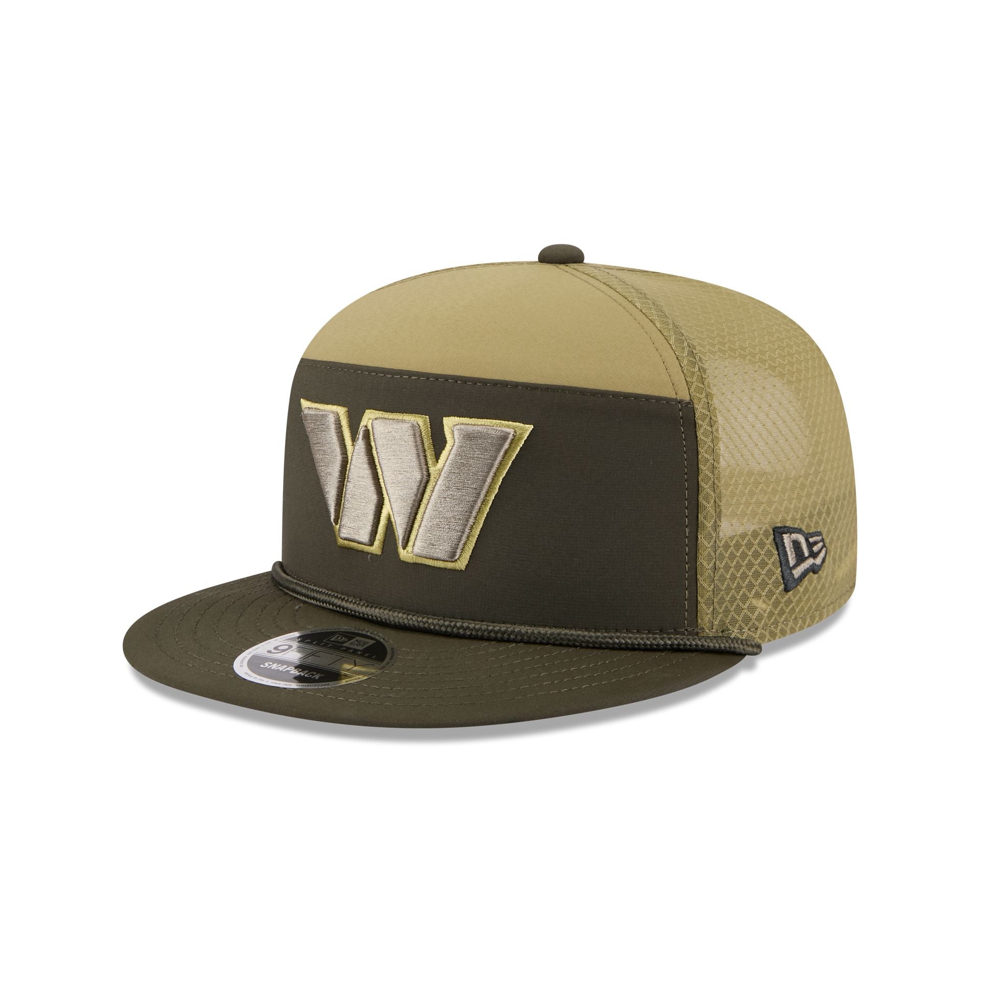 Washington Commanders 2025 Salute to Service Split Panel 9FIFTY Trucker Hat