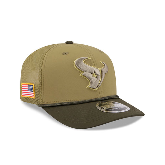 Houston Texans 2025 Salute to Service 9SEVENTY Trucker Hat - New Era Cap