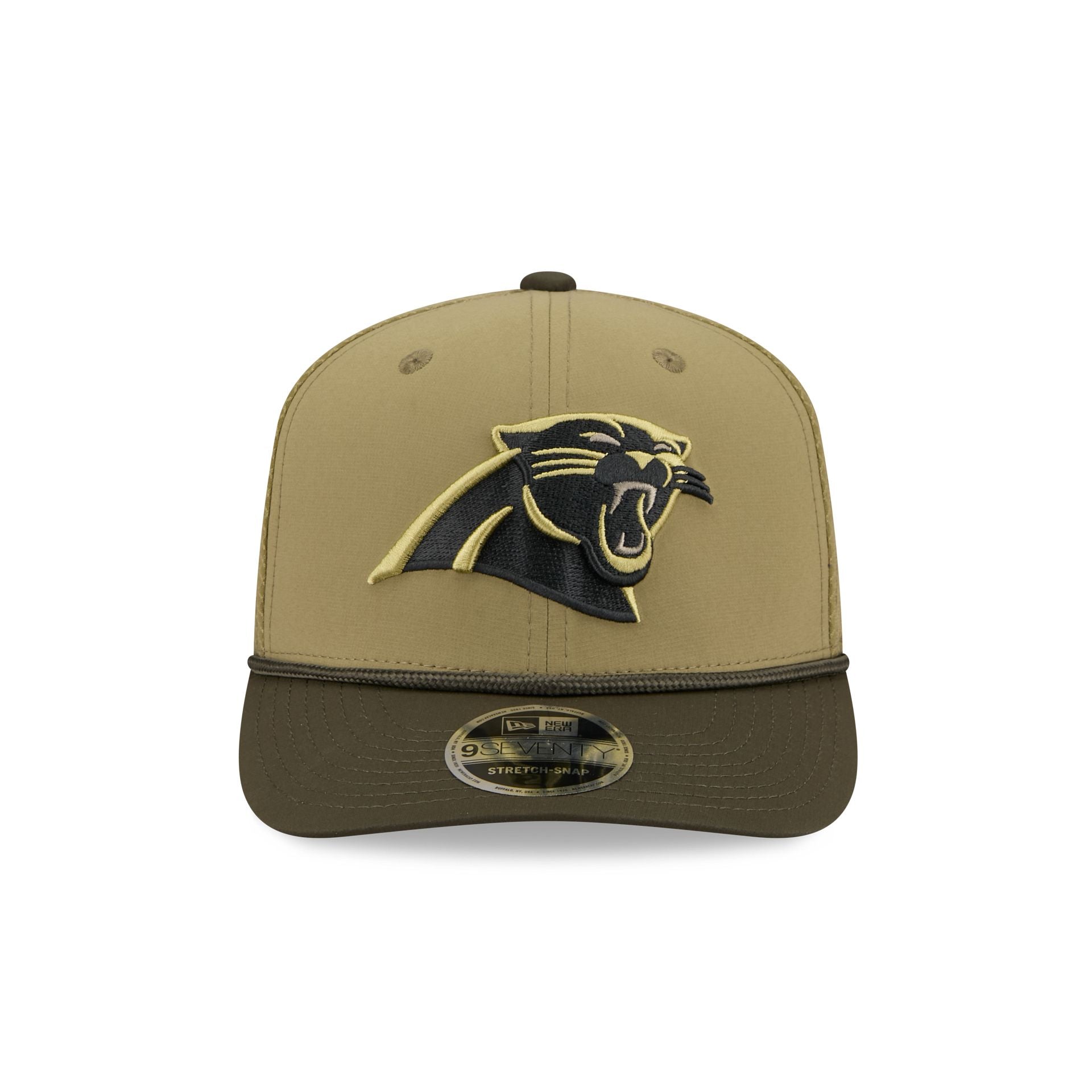 Carolina Panthers 2025 Salute to Service 9SEVENTY Trucker Hat