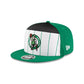 Boston Celtics 2025 Tip-Off Split Panel 9FIFTY Snapback Hat