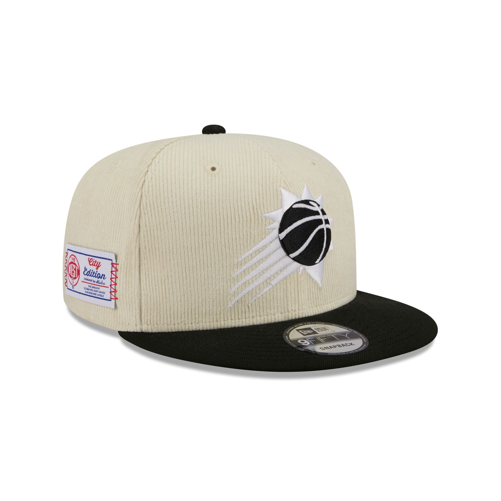 Phoenix Suns 2025 City Edition Chrome White Corduroy 9FIFTY Snapback Hat