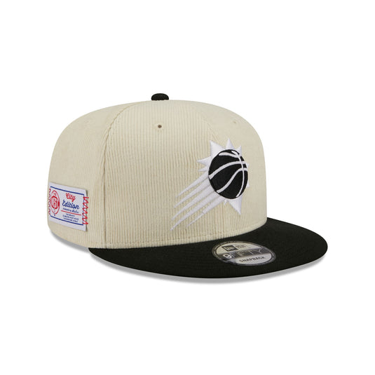 Phoenix Suns 2025 City Edition Chrome White Corduroy 9FIFTY Snapback Hat - New Era Cap