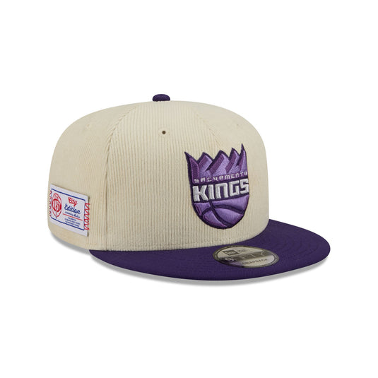 Sacramento Kings 2025 City Edition Chrome White Corduroy 9FIFTY Snapback Hat - New Era Cap