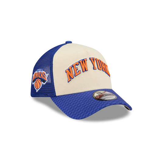 New York Knicks 2025 City Edition 9FORTY A-Frame Trucker Hat - New Era Cap