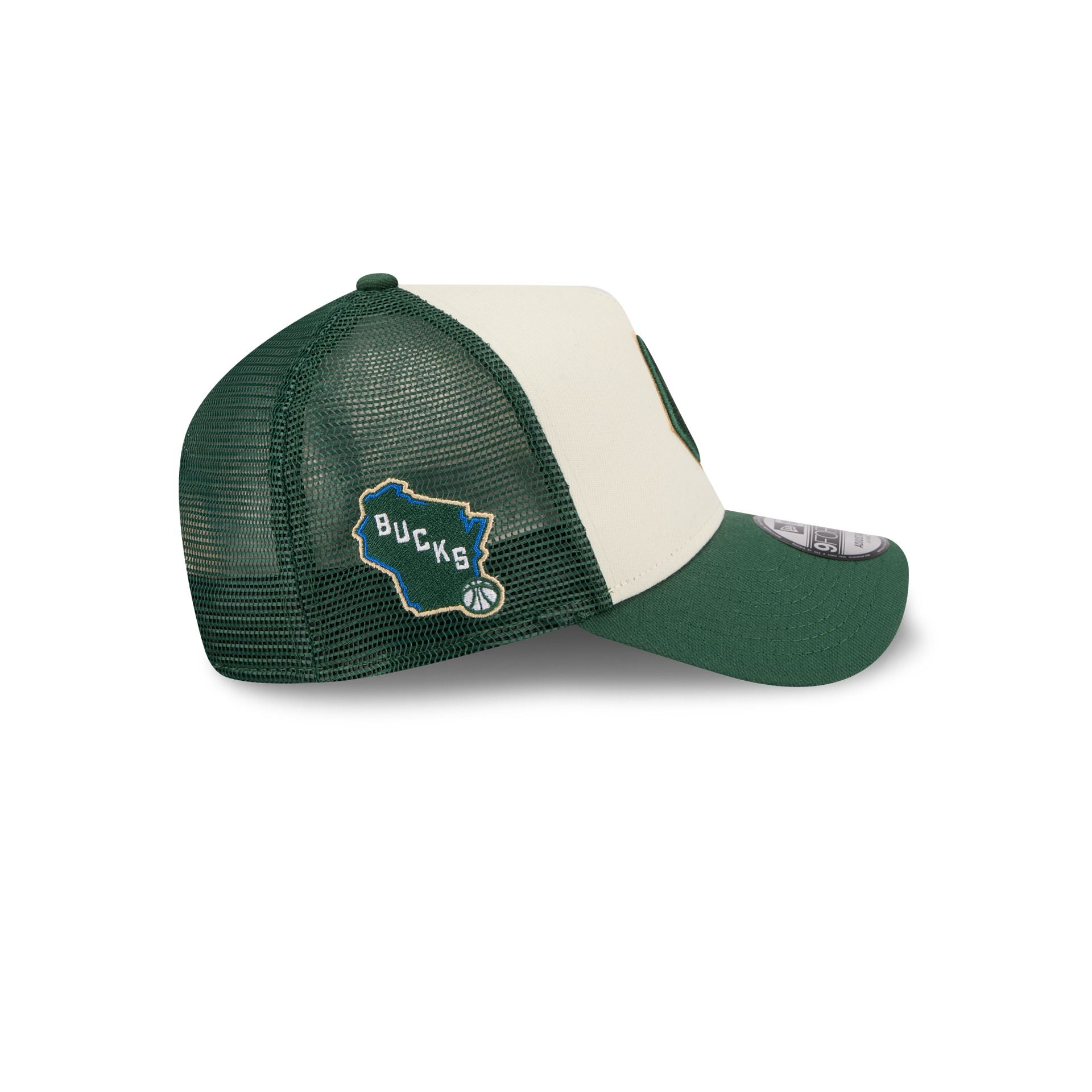 Milwaukee Bucks 2025 City Edition 9FORTY A-Frame Trucker Hat