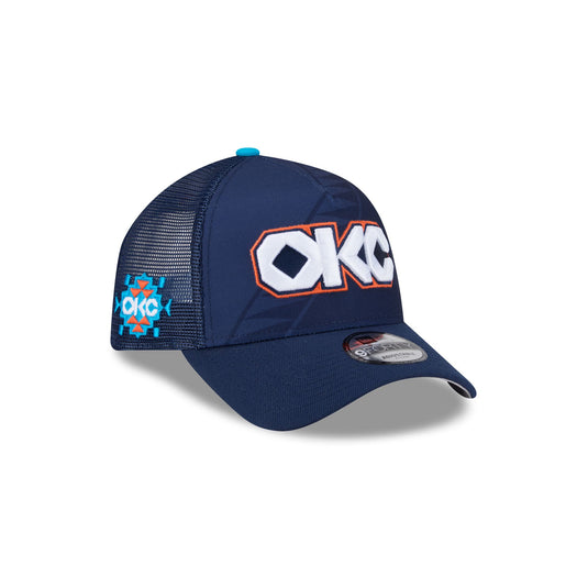 Oklahoma City Thunder 2025 City Edition 9FORTY A-Frame Trucker Hat - New Era Cap