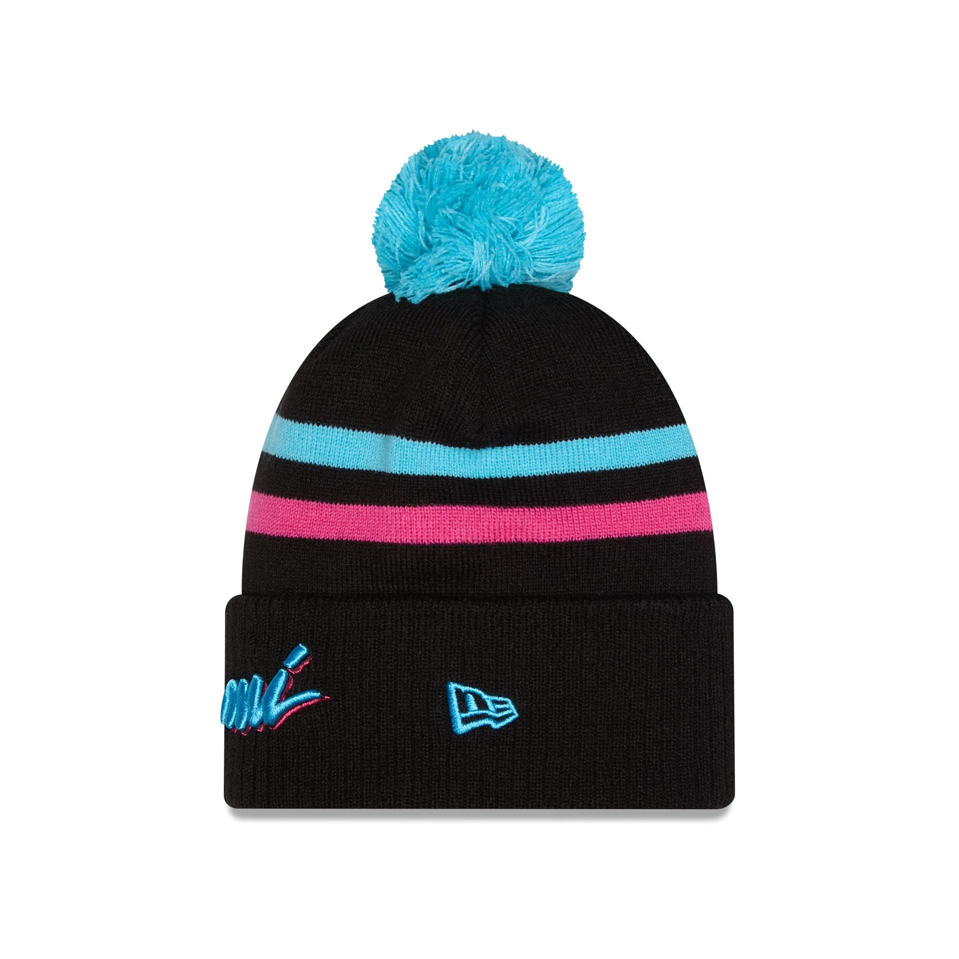 Miami Heat 2025 City Edition Pom Knit Hat