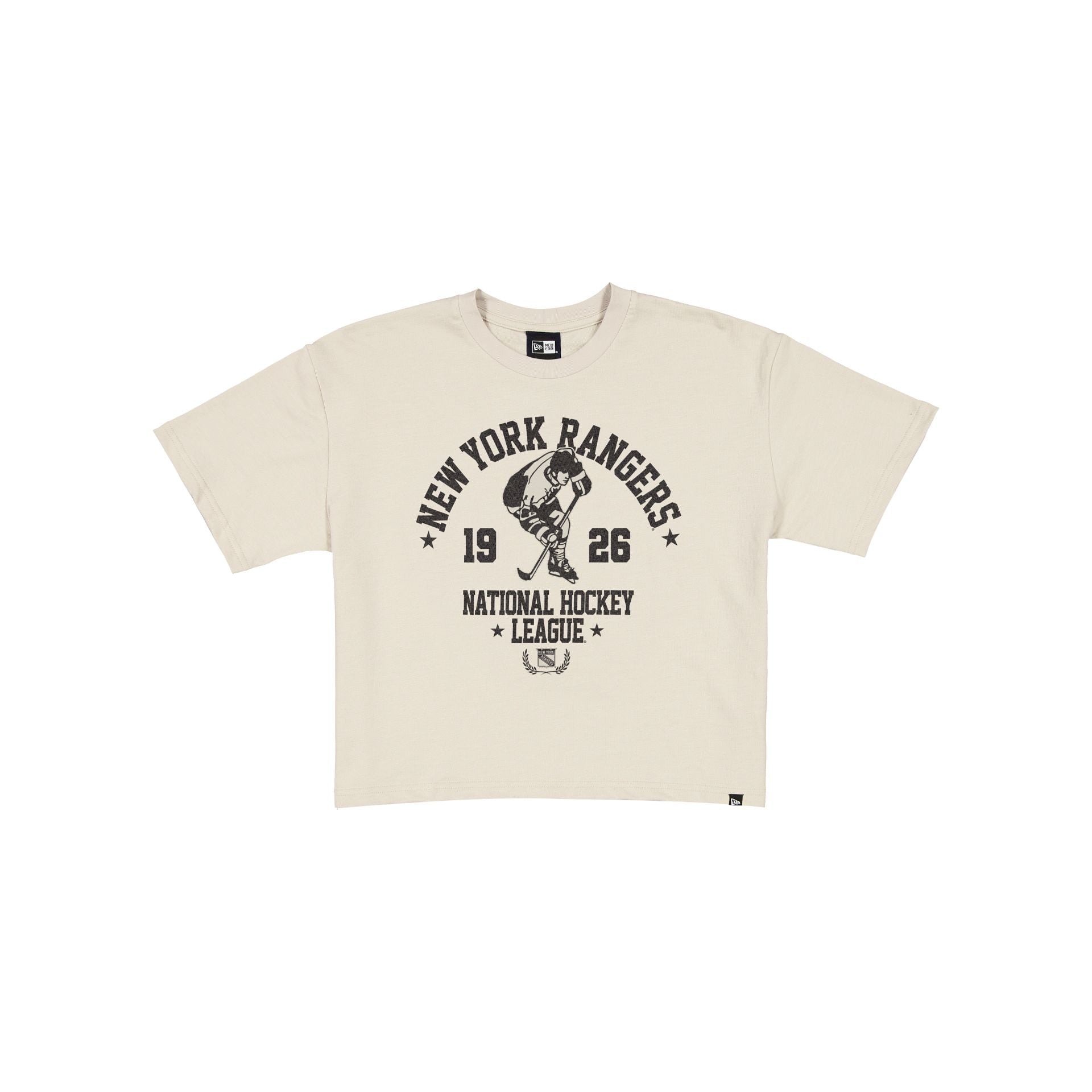 New York Rangers Throwback Prep Stone Women's Cropped T-Shirt