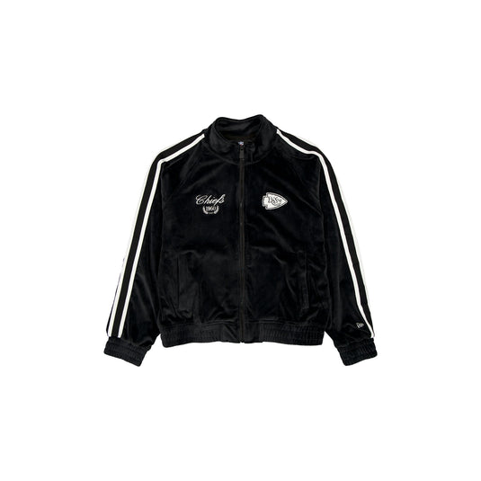 Kansas City Chiefs Throwback Prep Black Women's Track Jacket - New Era Cap