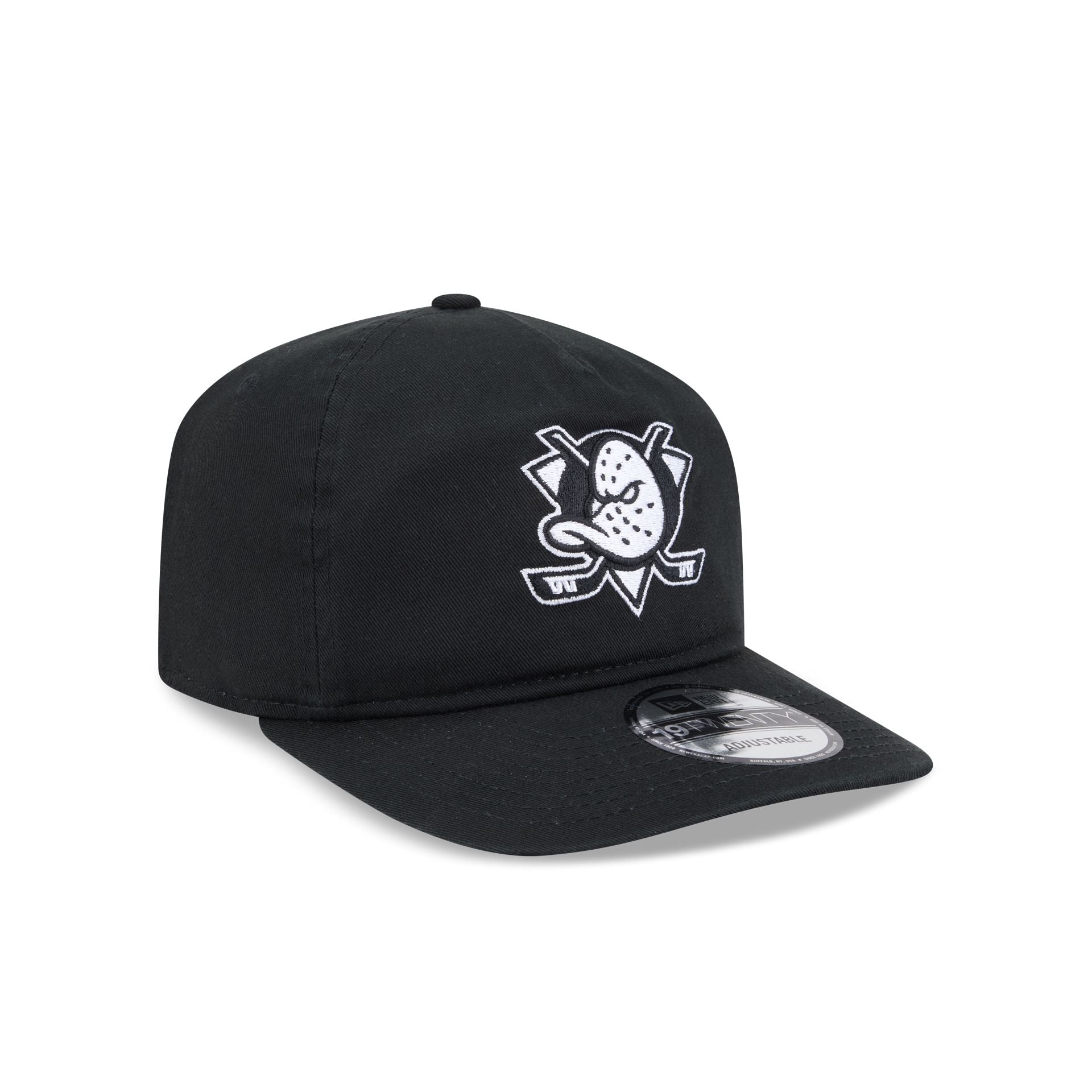 Anaheim Ducks Black and White 19TWENTY Snapback Hat