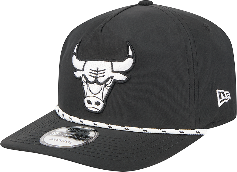 Chicago Bulls Black and White Rope 19TWENTY Snapback Hat