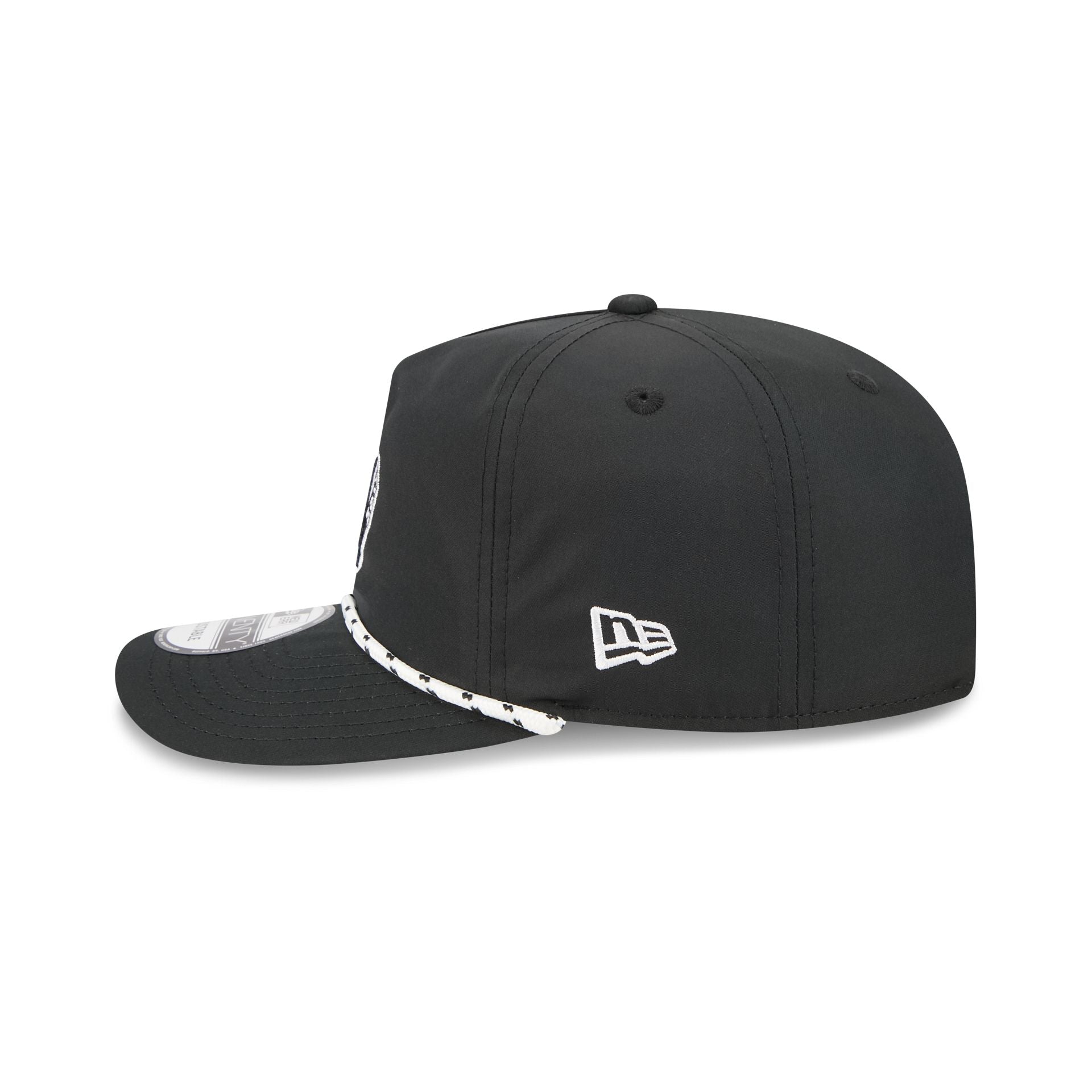 Boston Celtics Black and White Rope 19TWENTY Snapback Hat